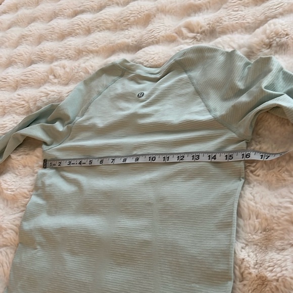 Lululemon Swiftly Tech Long Sleeve Shirt 
Distorted Static Delicate Mint sz 6 - Picture 16 of 16